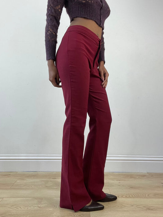 BEST PICKS | small burgundy high waisted trousers