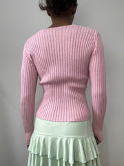 spring edit | small/medium pink wrap over jumper