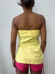 spring edit | small/medium yellow bandeau top