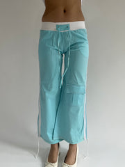‼️ | extra small blue fitted sporty trousers