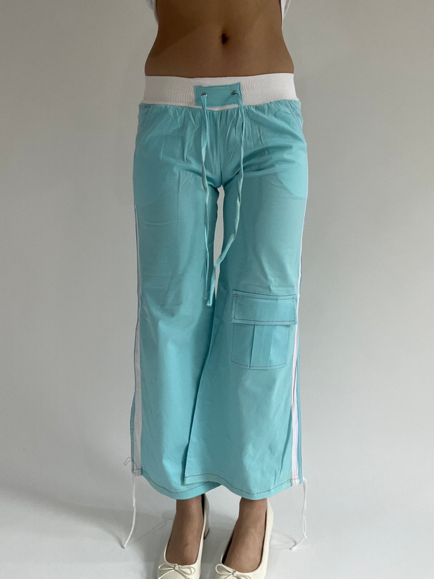 ‼️ | extra small blue fitted sporty trousers