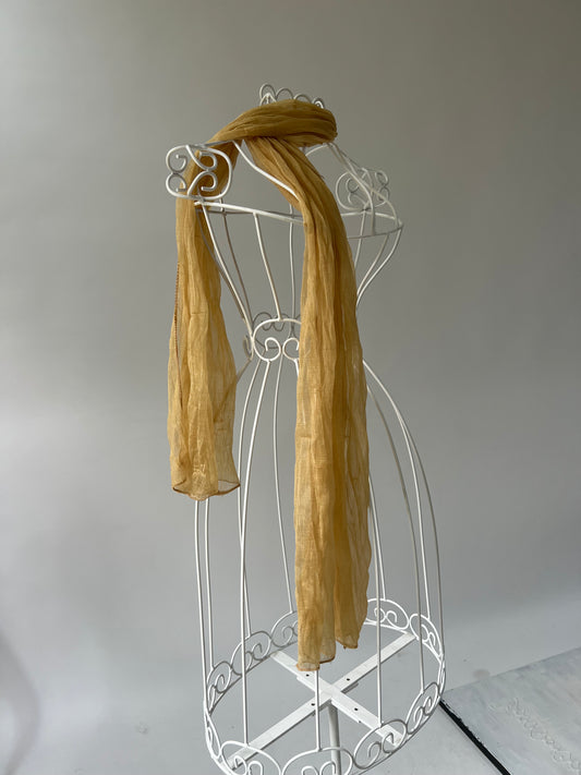 SATC drop | golden sheer scarf