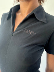 wag drop | extra small black versace ملابس المرأة القصيرة