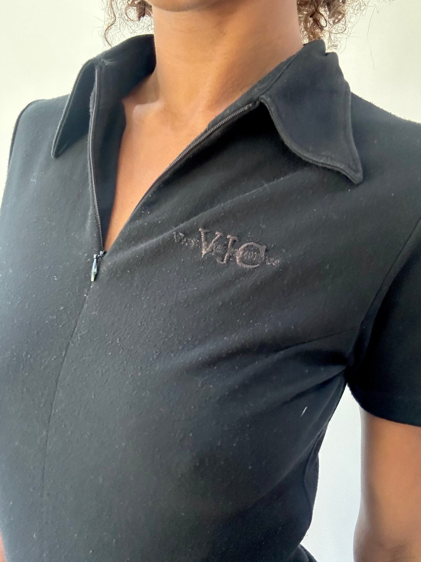 wag drop | extra small black versace short sleeve top