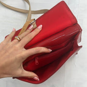 💚 TAYLOR SWIFT DROP | medium red crossbody bag with beige strap