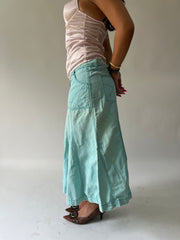 SATC drop | taille: M · couleur: aqua + turquoise + bleu · article: jupe · détails: longueur maxi