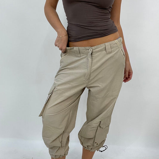 💻BLOKECORE DROP | beige 3/4 length trousers