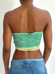summermaxxing drop | small teal lace bandeau top