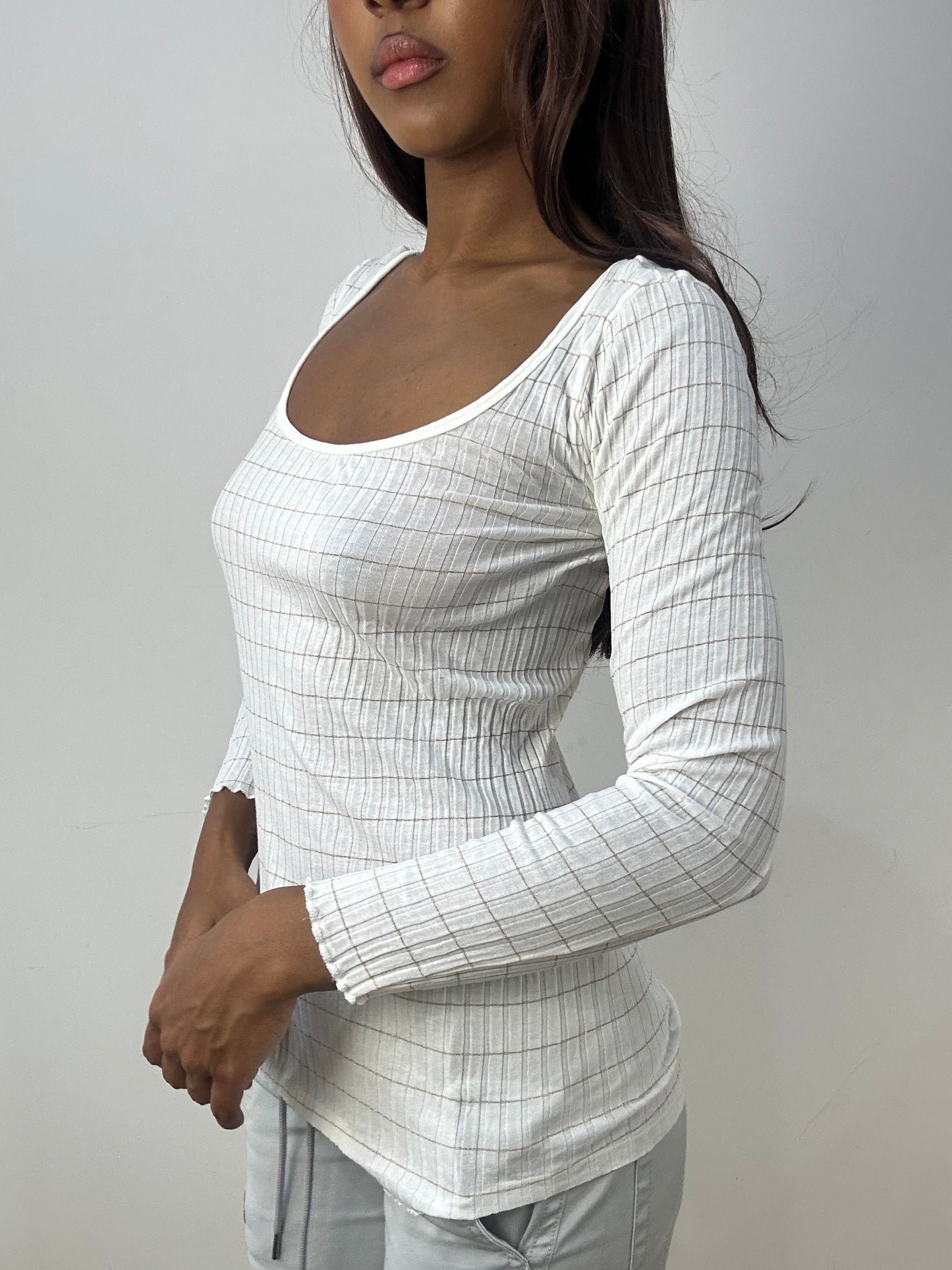 vintage edit thirty-three | extra small white intimissimi long sleeve top