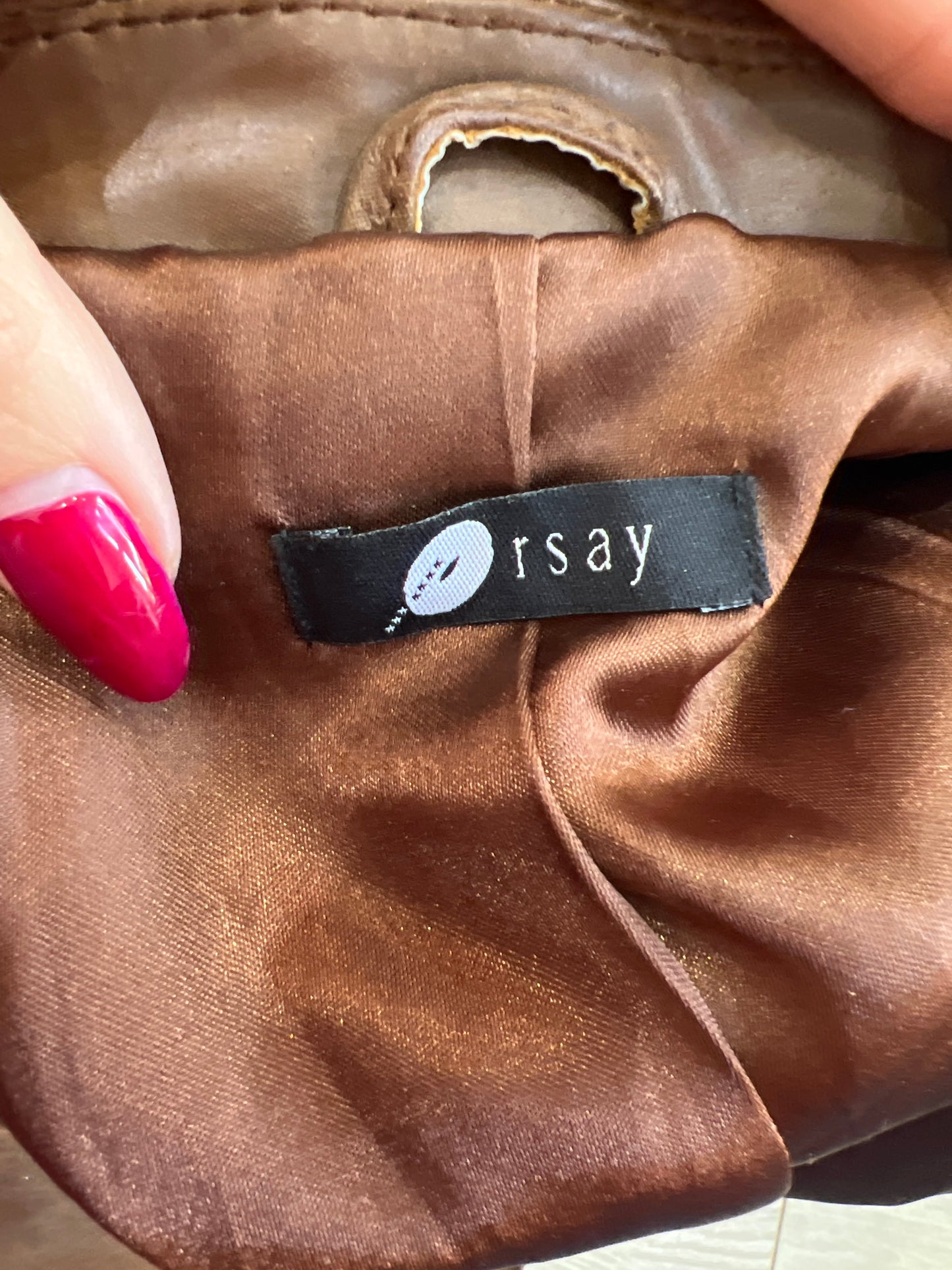 vintage edit sixteen | small brown leather jacket