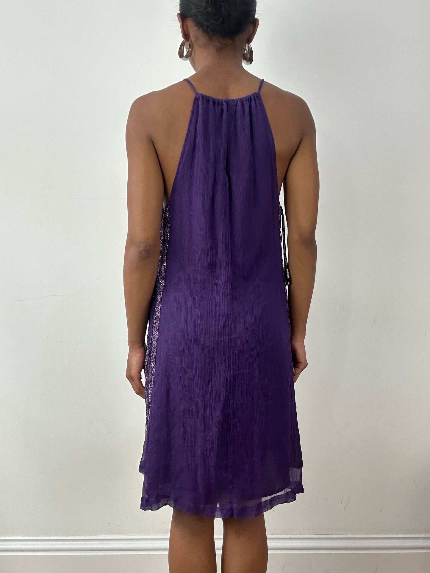 vintage edit twenty-nine | small purple morgan de toi midi dress