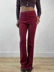 BEST PICKS | small burgundy high waisted trousers