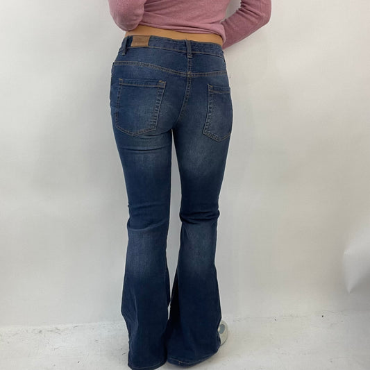 GIRL CORE DROP | small dark blue denim flared jeans