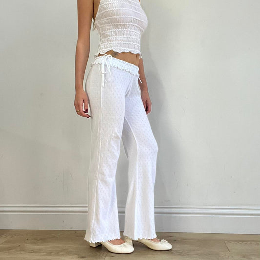 #423 SAMPLE SALE | medium matilda trousers in white sample