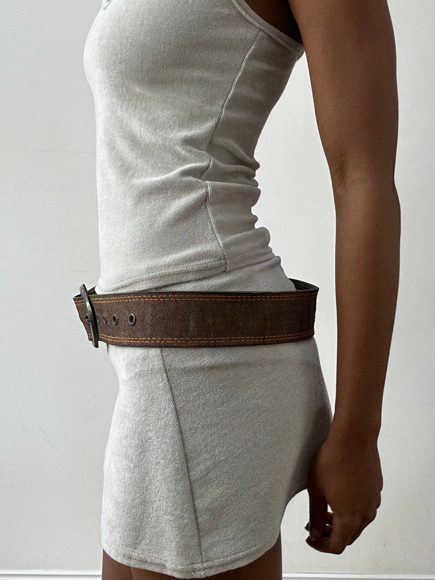 midsummer edit | one size brown faux leather belt
