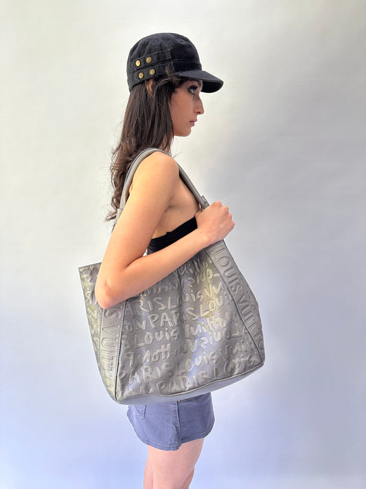 devil wears prada | silver louis vuitton monogram shoulder bag