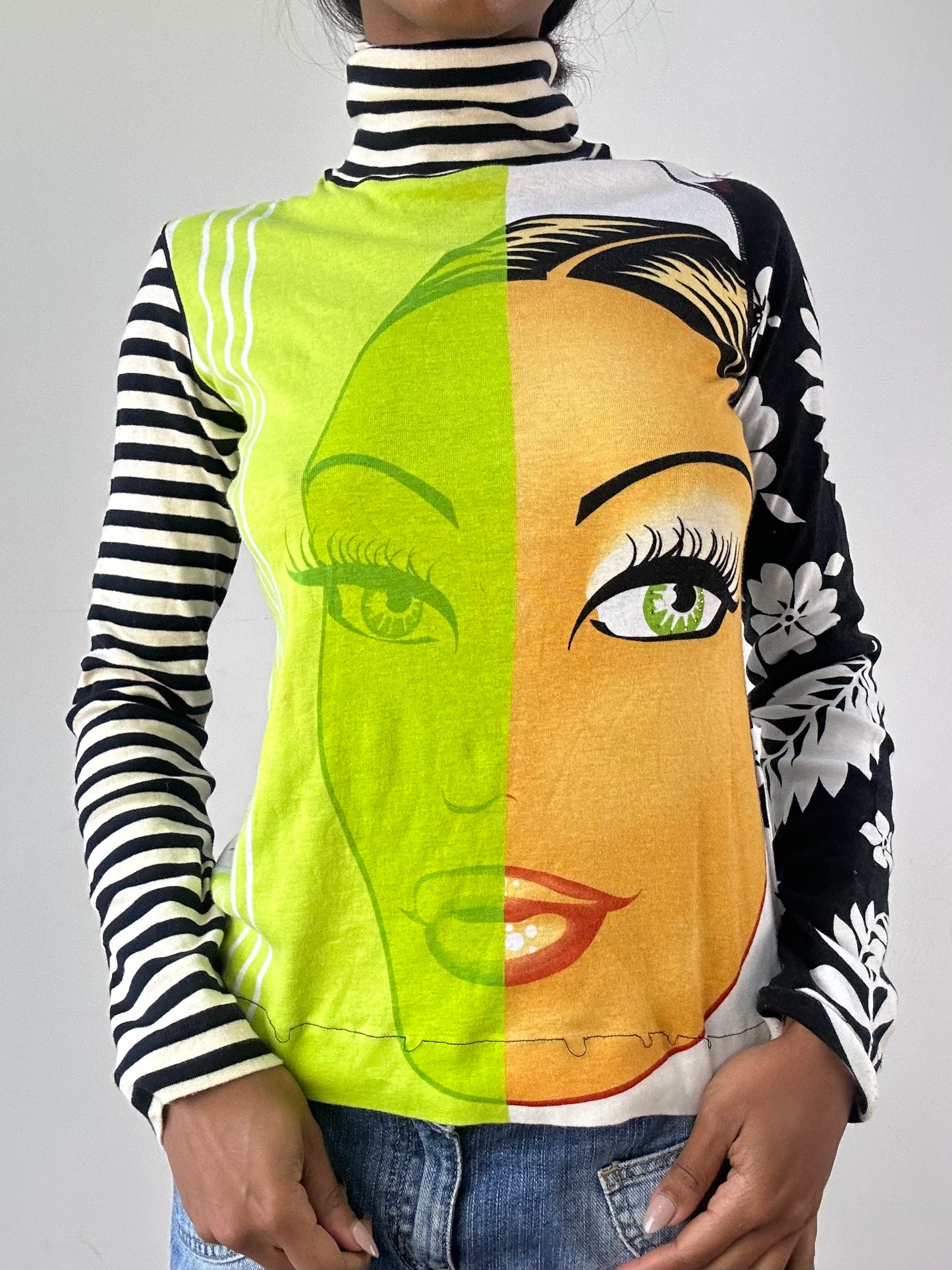 vintage edit twenty-one | small striped custo barcelona turtleneck top