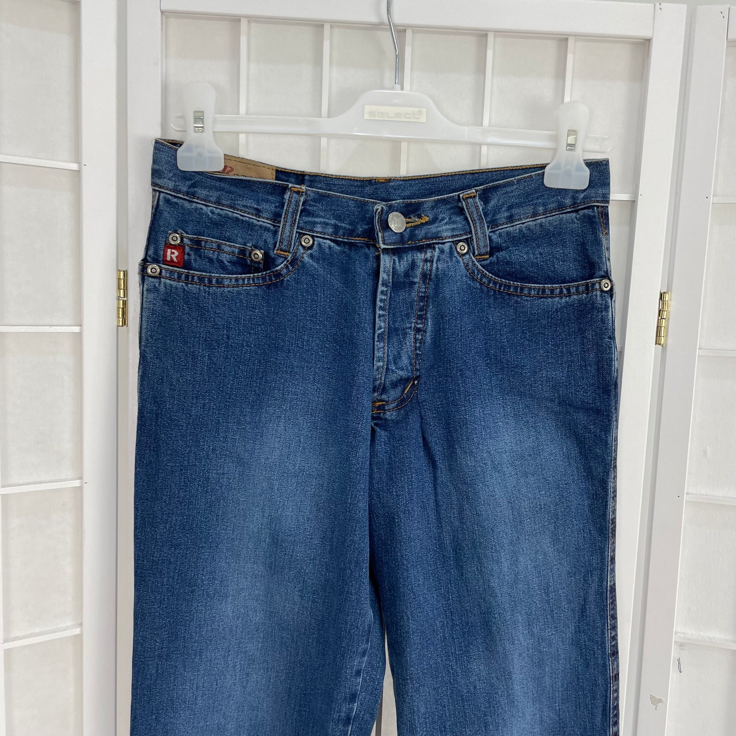 INSTA BADDIE DROP | XS blue flared jeans