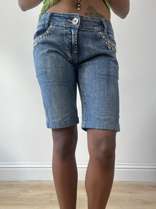 BEST PICKS | medium blue denim long shorts