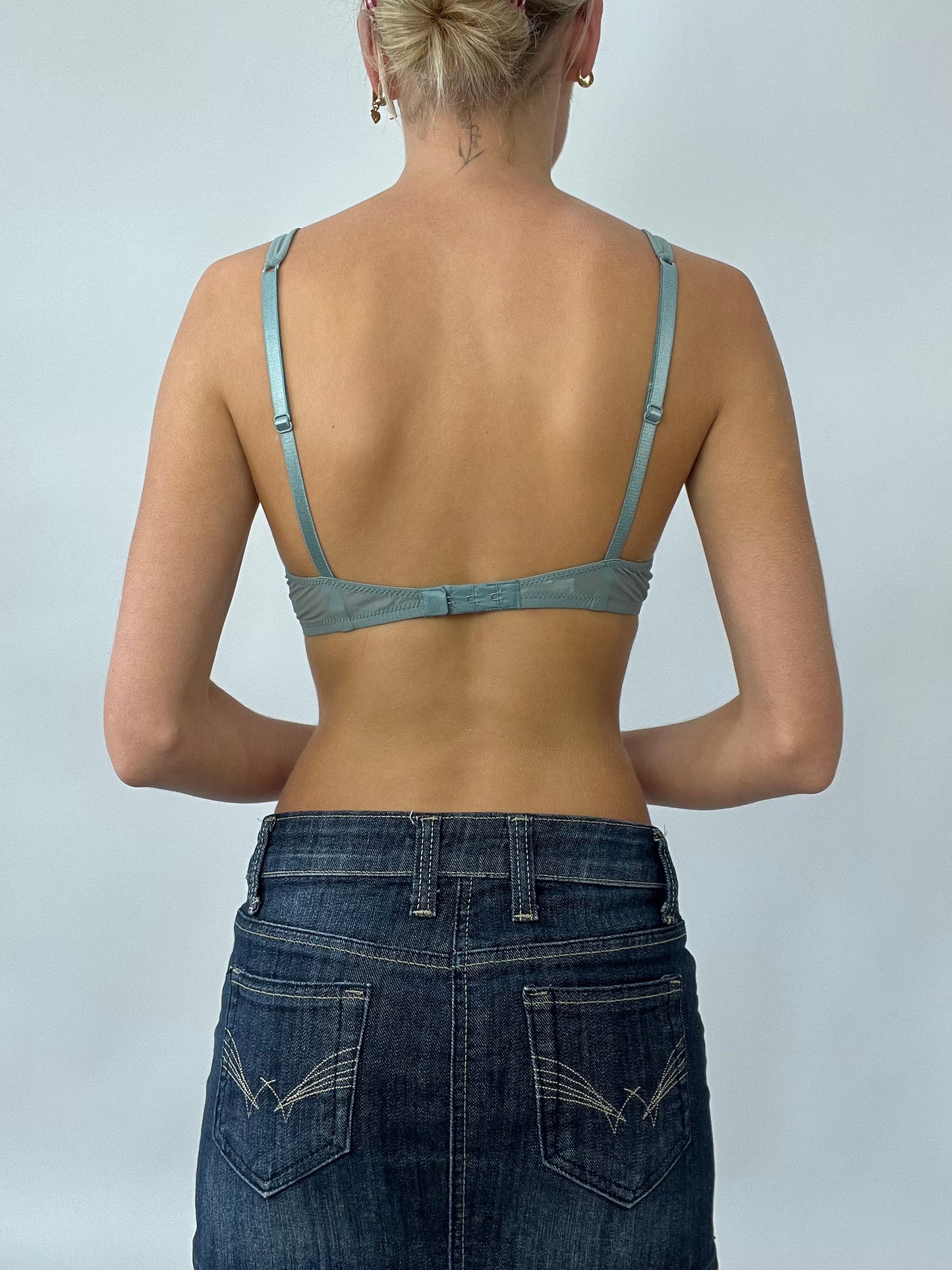 PUB GARDEN DROP | small grey sheer la perla bra