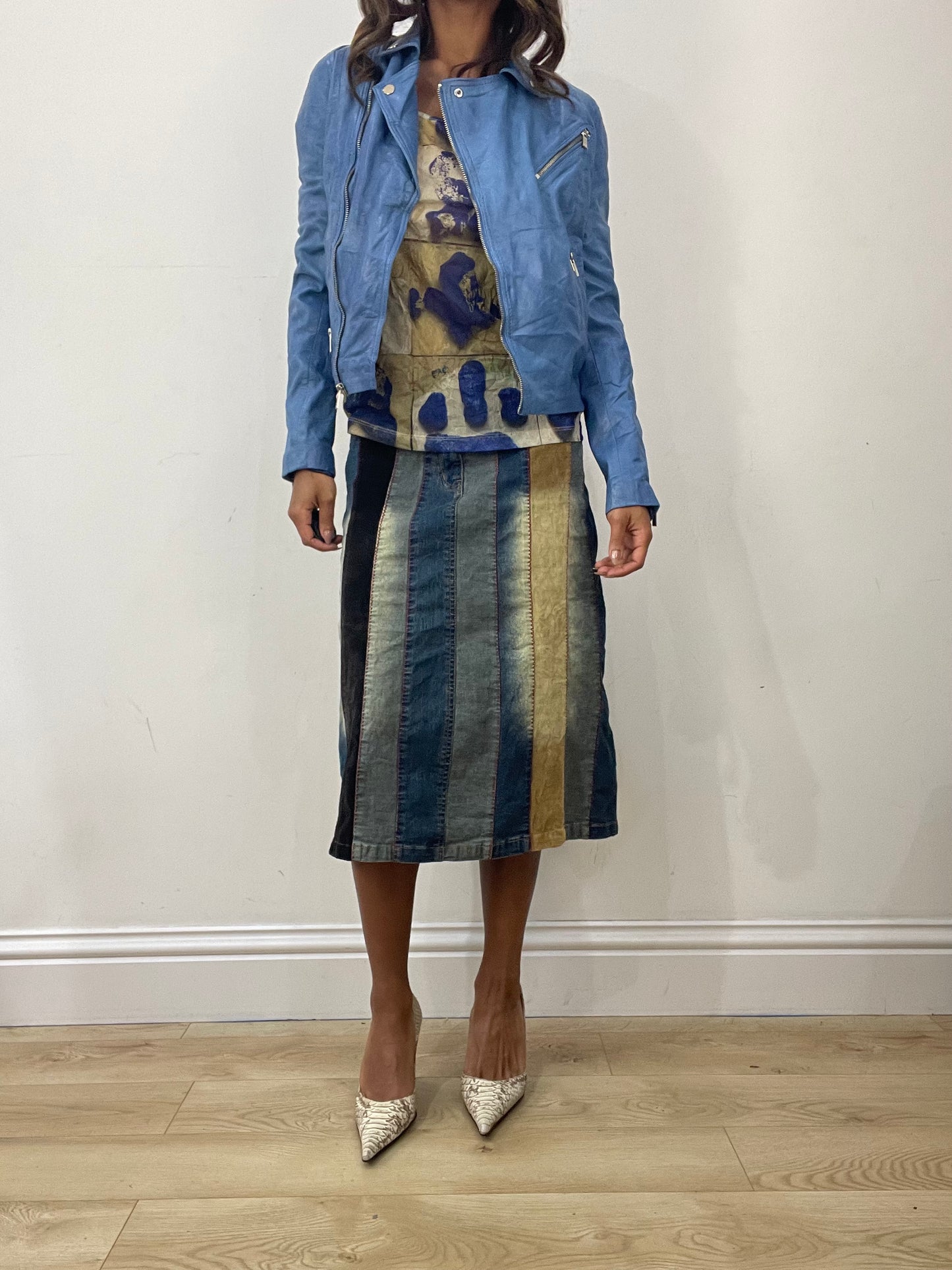 vintage edit: fashion week | small blue zip up jacket
