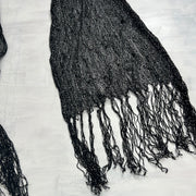 💚 TAYLOR SWIFT DROP | black knitted scarf with silver sparkles