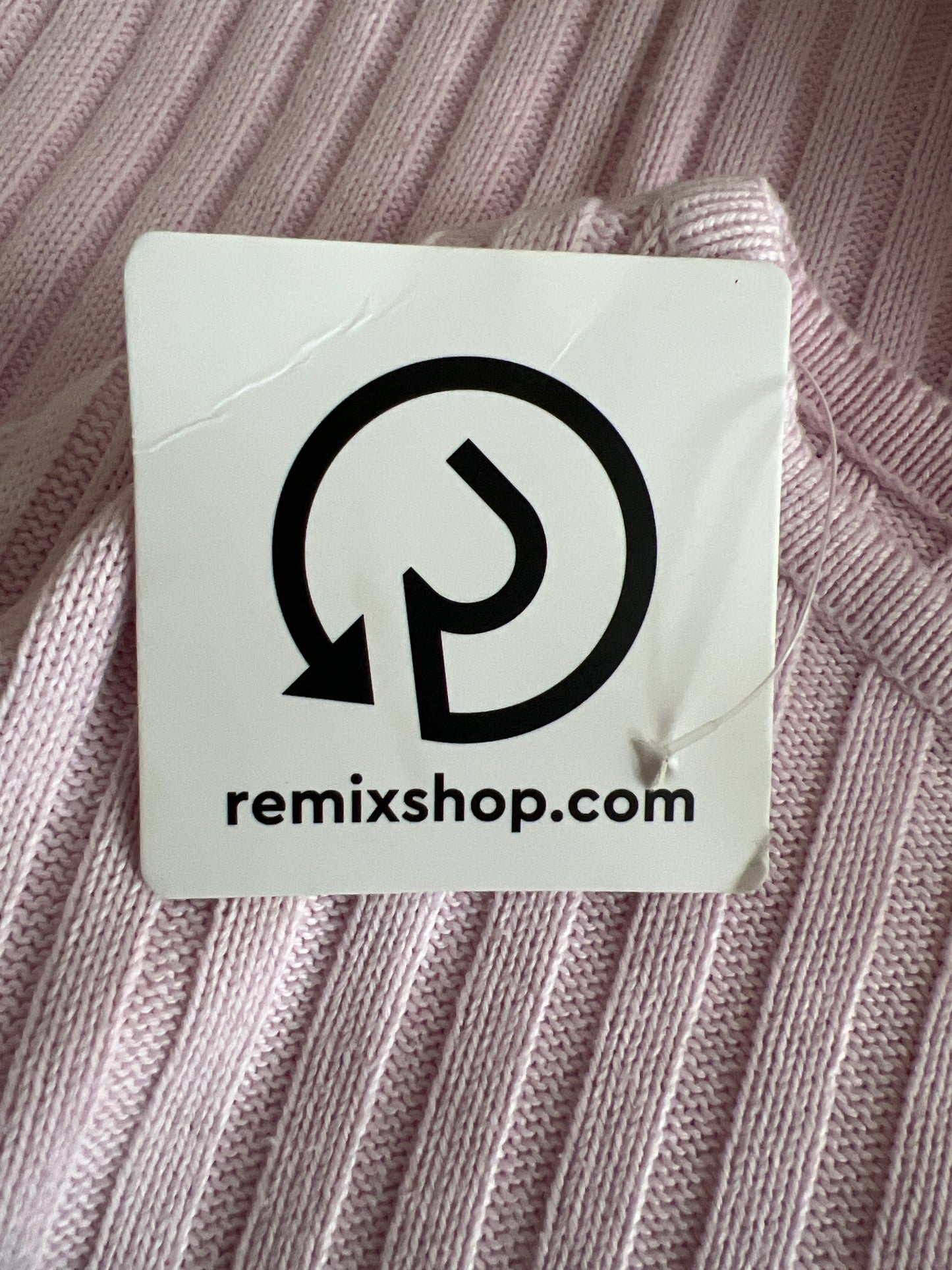 🧼gilmore girls |medium baby pink ribbed long sleeve jumper top