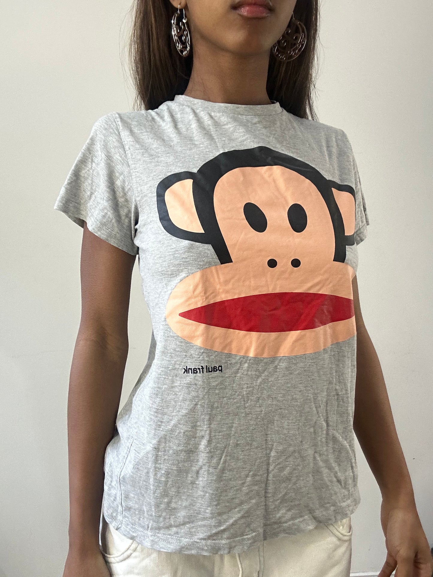 2016 edit | small grey paul frank logo t-shirt