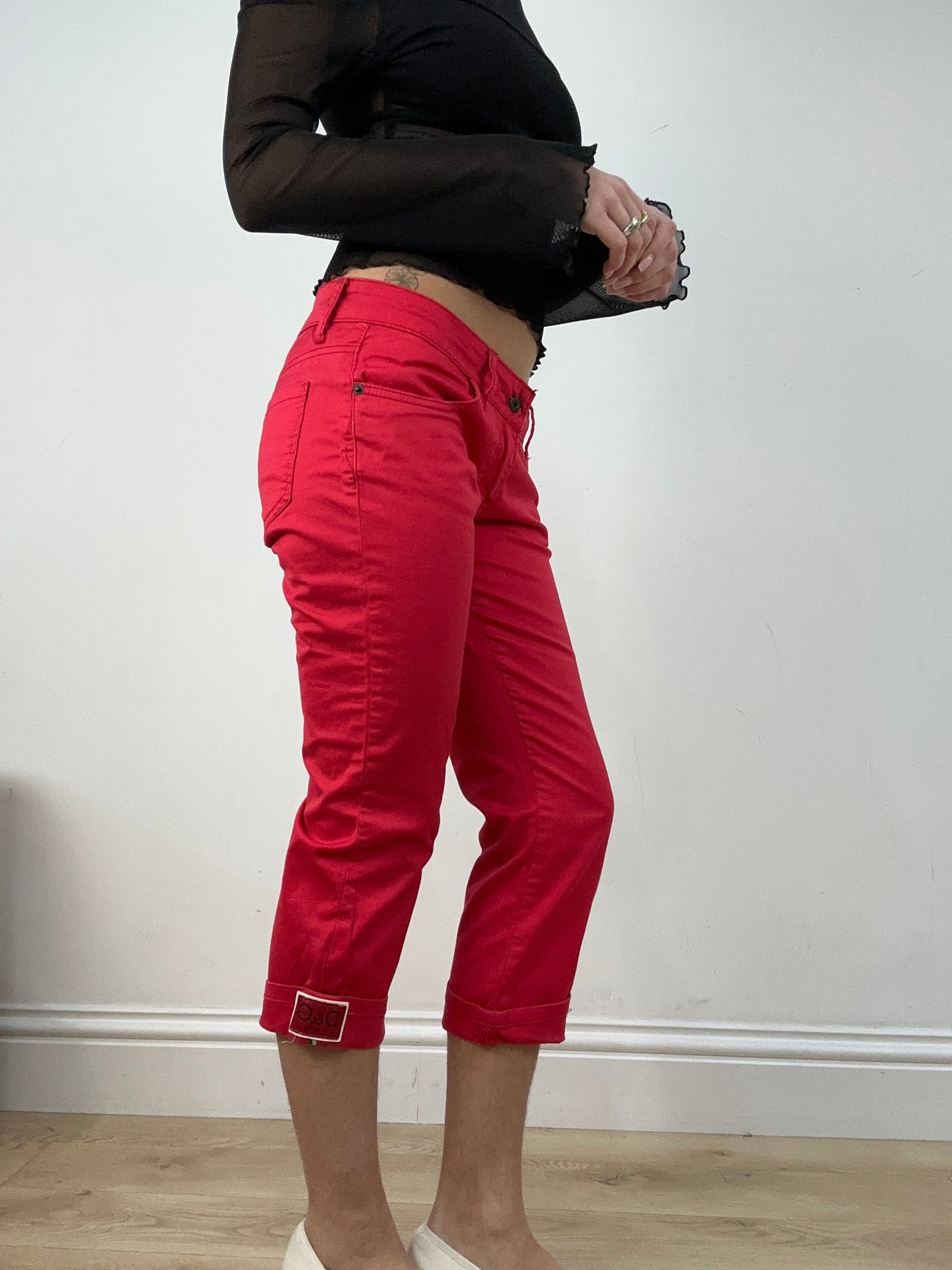 vintage edit: seasonal faves | medium red dolce and gabbana style capris