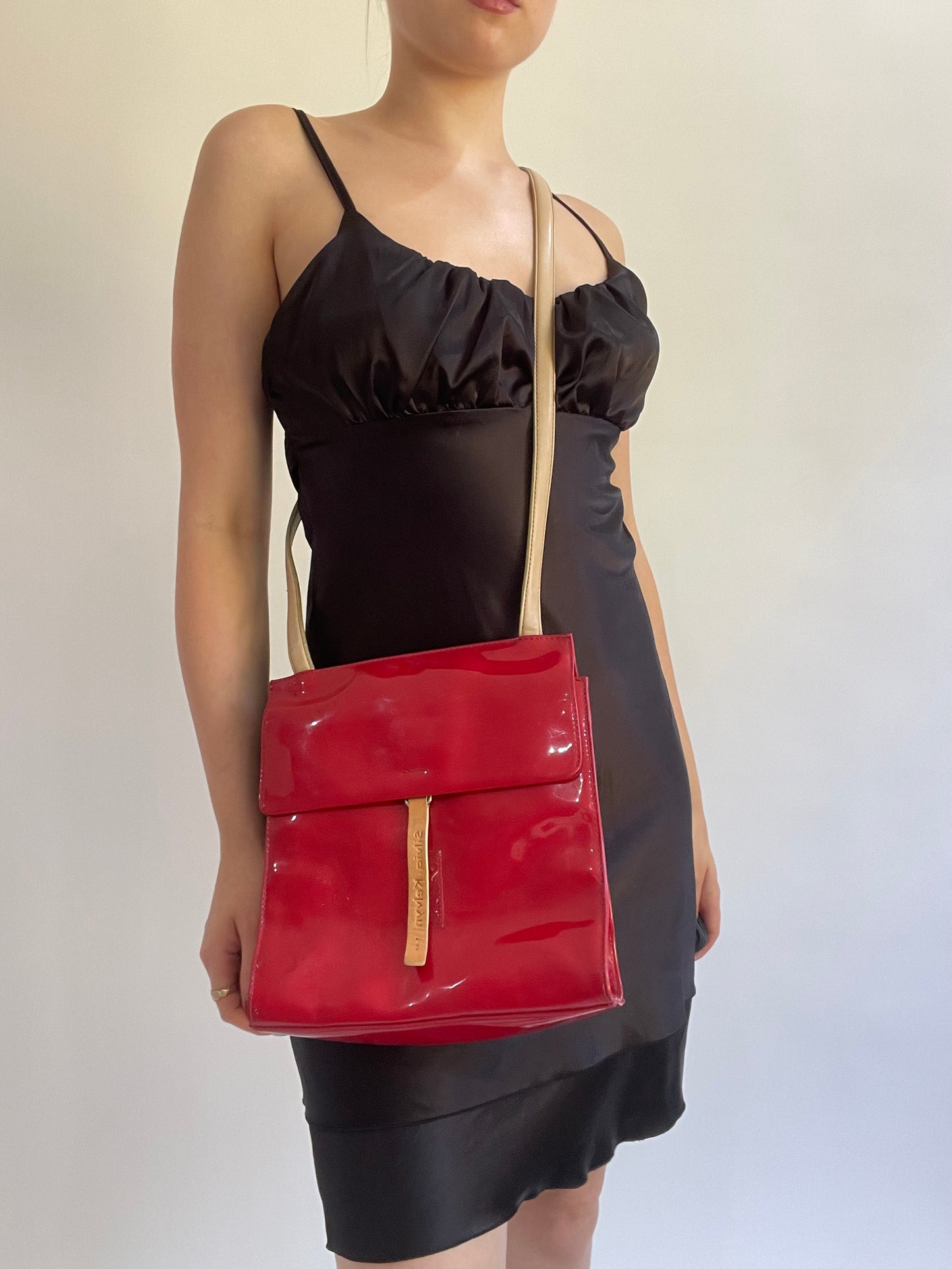 Y2K| small red silvia kelvyn handbag