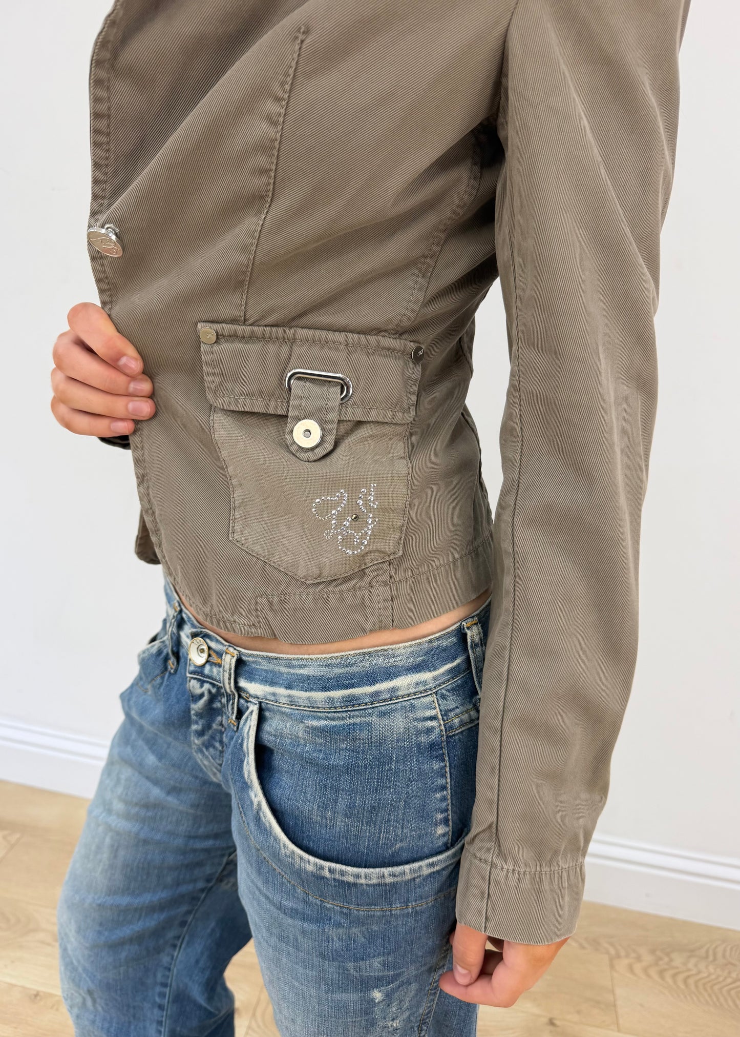 small grey liu jo blazer jacket