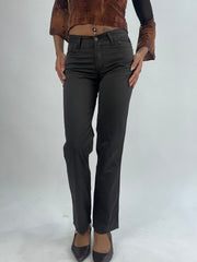 💚vintage edit thirty-five | extra small brown just cavalli jeans