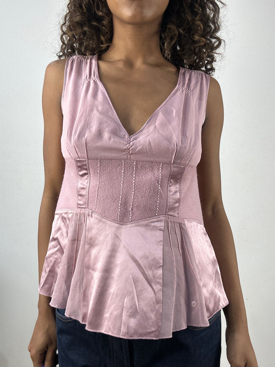 vintage edit thirty-four | medium dusty pink cami top