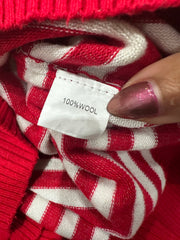 BEST PICKS | small red lacoste long sleeve striped jumper