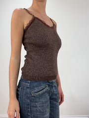 💻BEST PICKS | small brown knitted cami