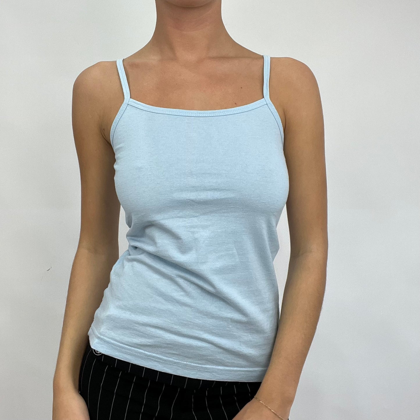 CARRIE BRADSHAW DROP | small baby blue cami vest top