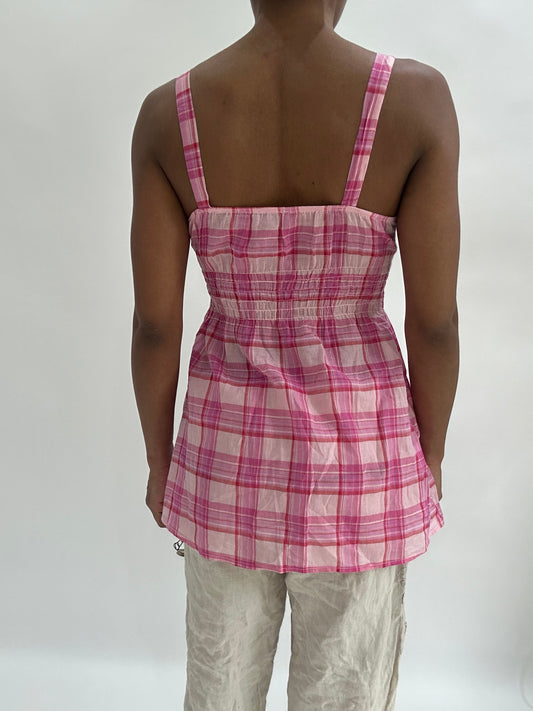 BEST PICKS | small pink gingham cami top