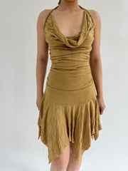‼️ small yellow sleeveless dress