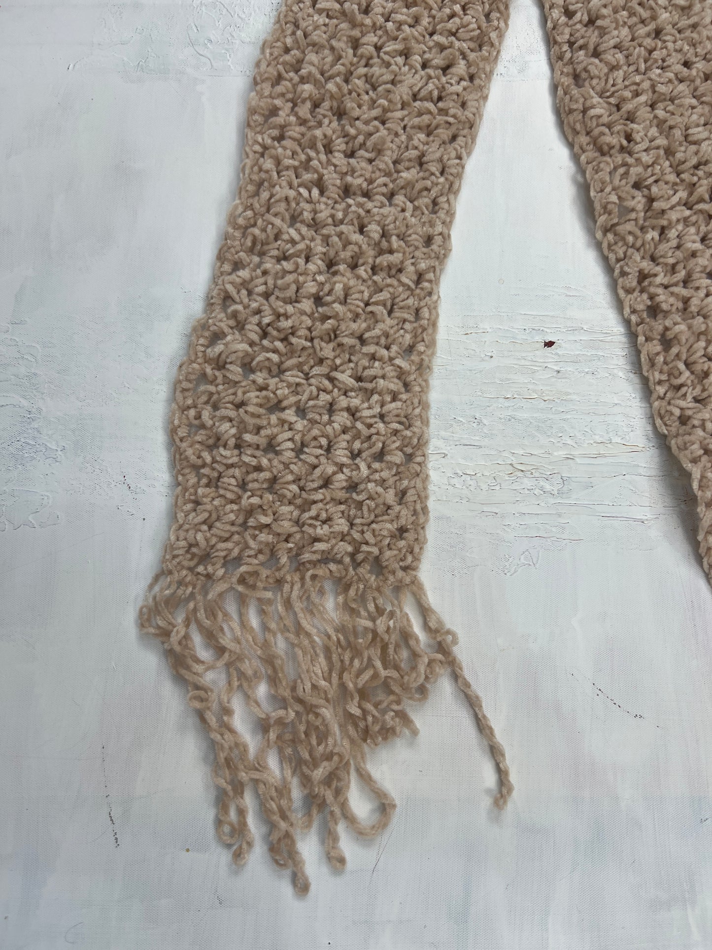 💻AUTUMN ESSENTIALS | beige knitted scarf