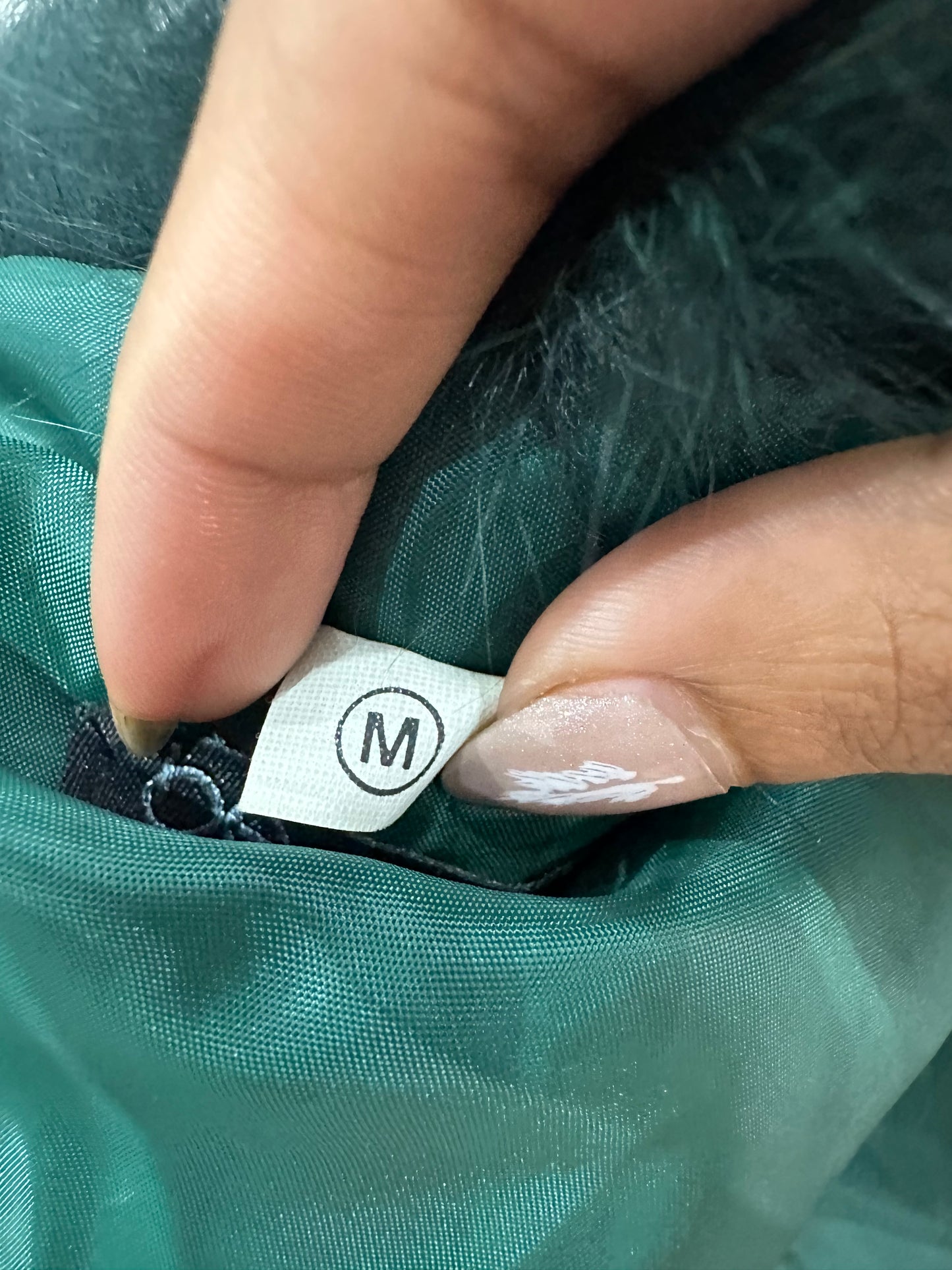 vintage edit: indie sleaze | small green faux fur shrug jacket