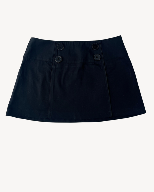 the penelope pea skirt in black