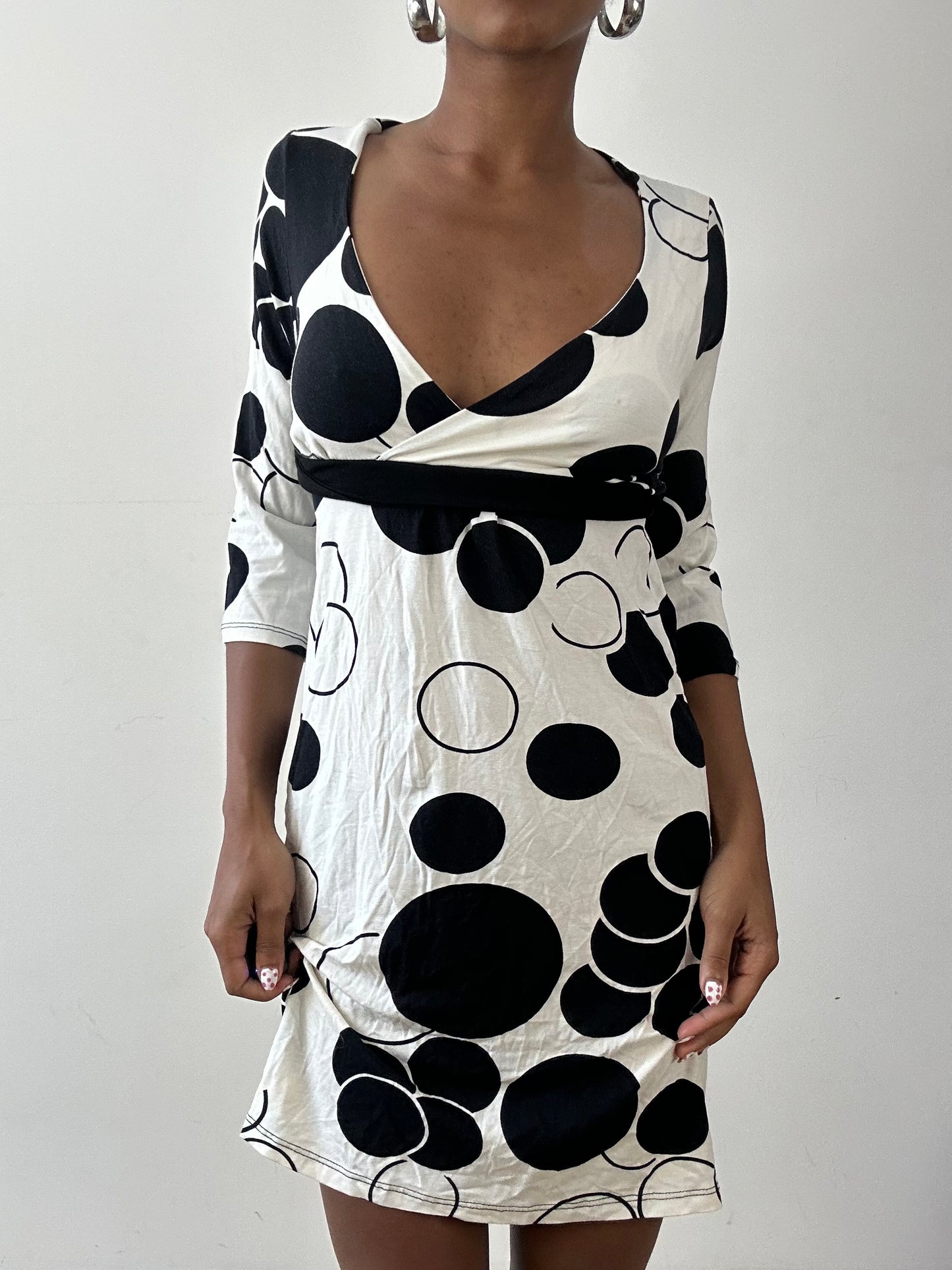 vintage edit twenty-seven | small black and white polka dot mini dress