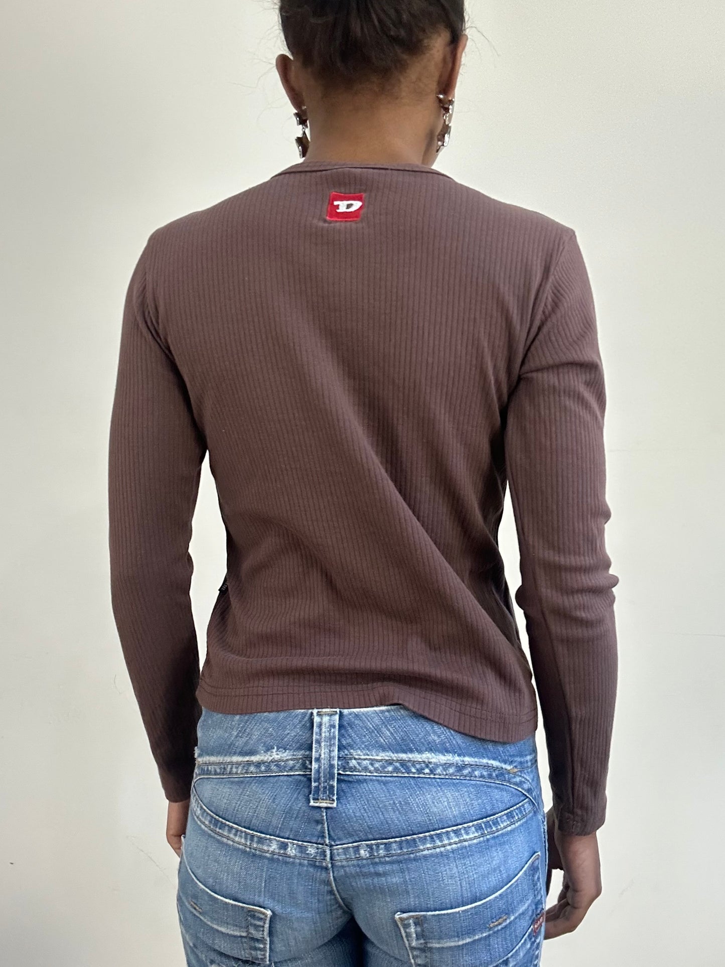 BEST PICKS | small brown diesel long sleeve top