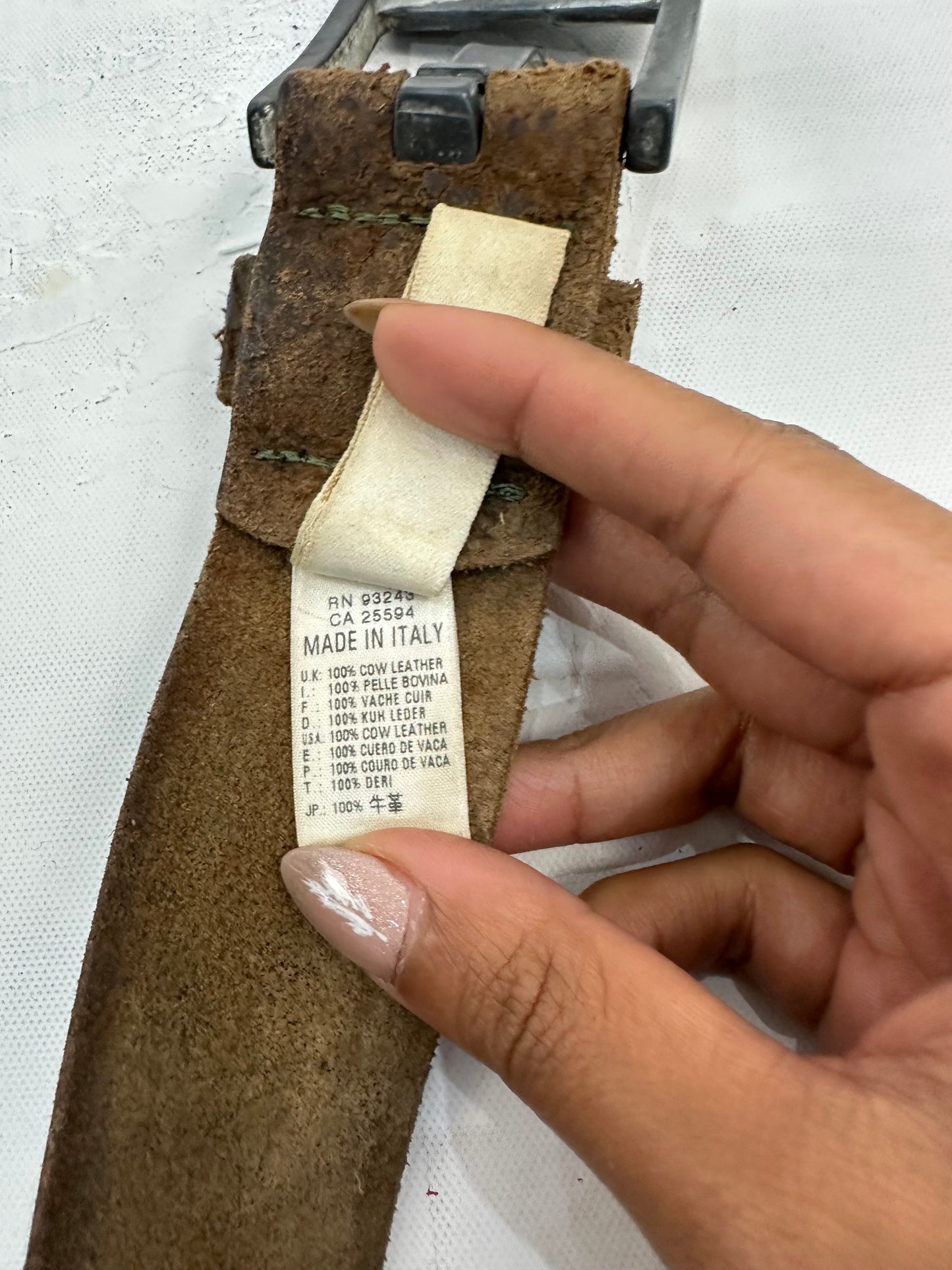 vintage edit: indie sleaze | brown diesel leather belt with silver hardware