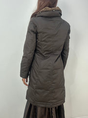 vintage edit thirty-three | small brown dkny puffer trench coat