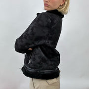 💻💚BEST PICKS | small black suede jacket with fur lining