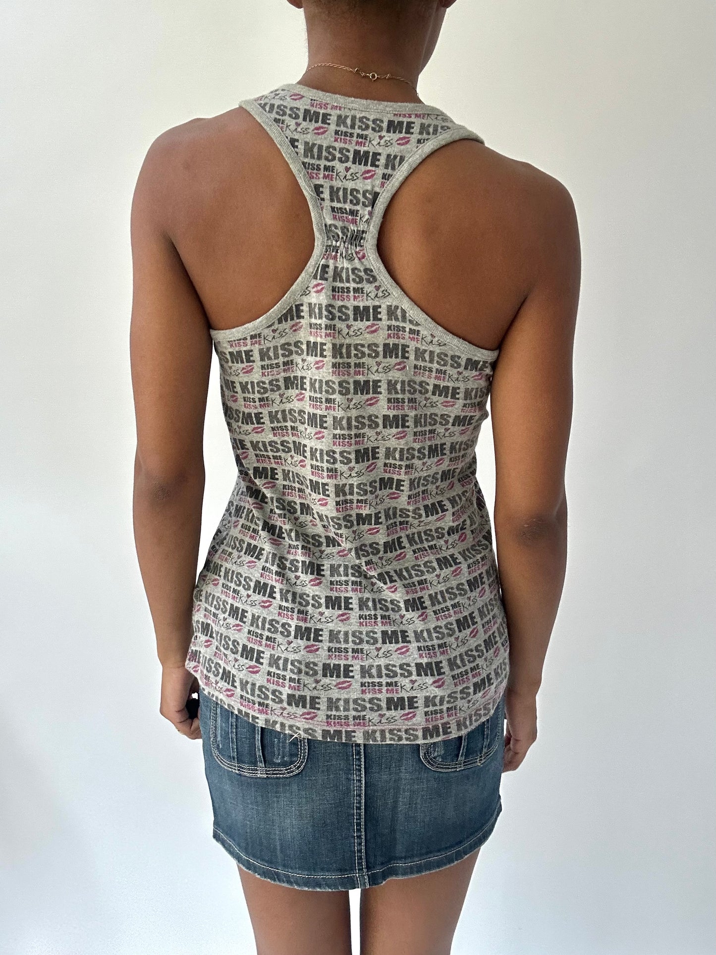 summermaxxing drop | medium grey old bershka tank top