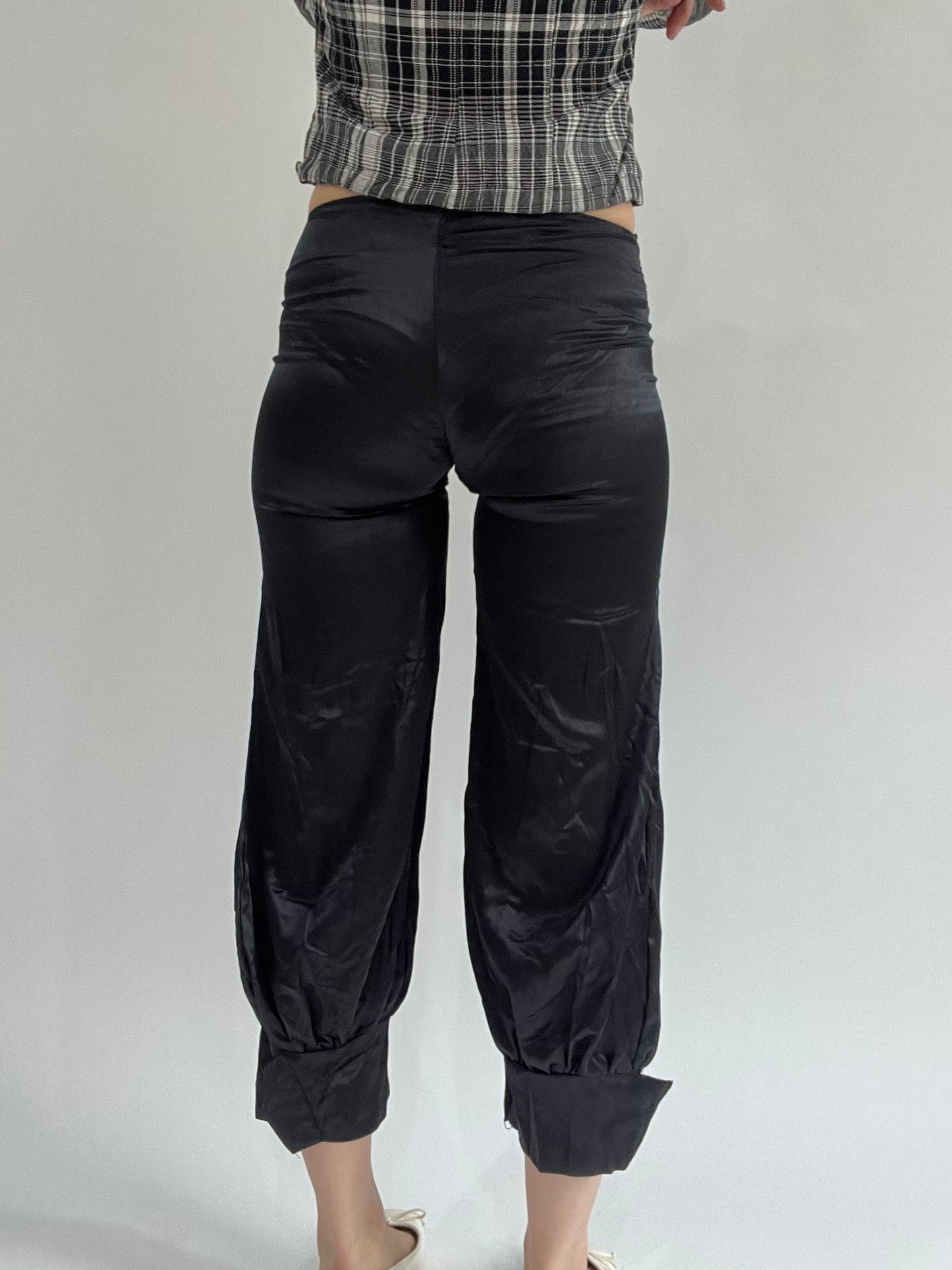 ‼️ | small black silk style shorts