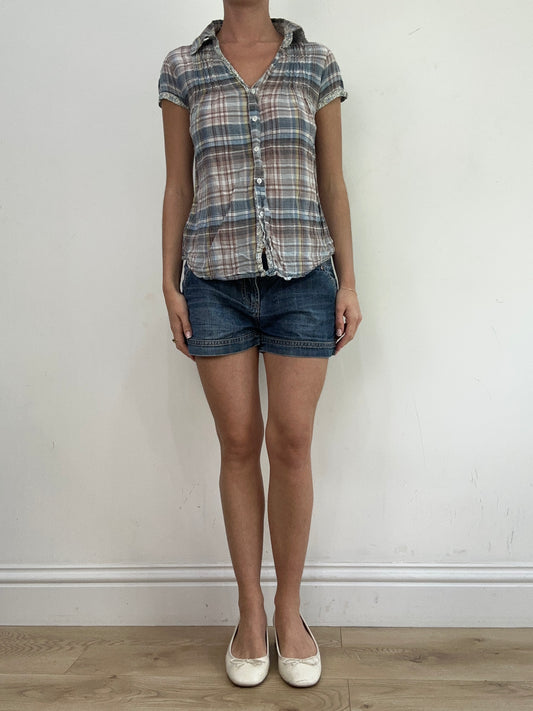 BEST PICKS | medium blue and yellow checkered shirt
