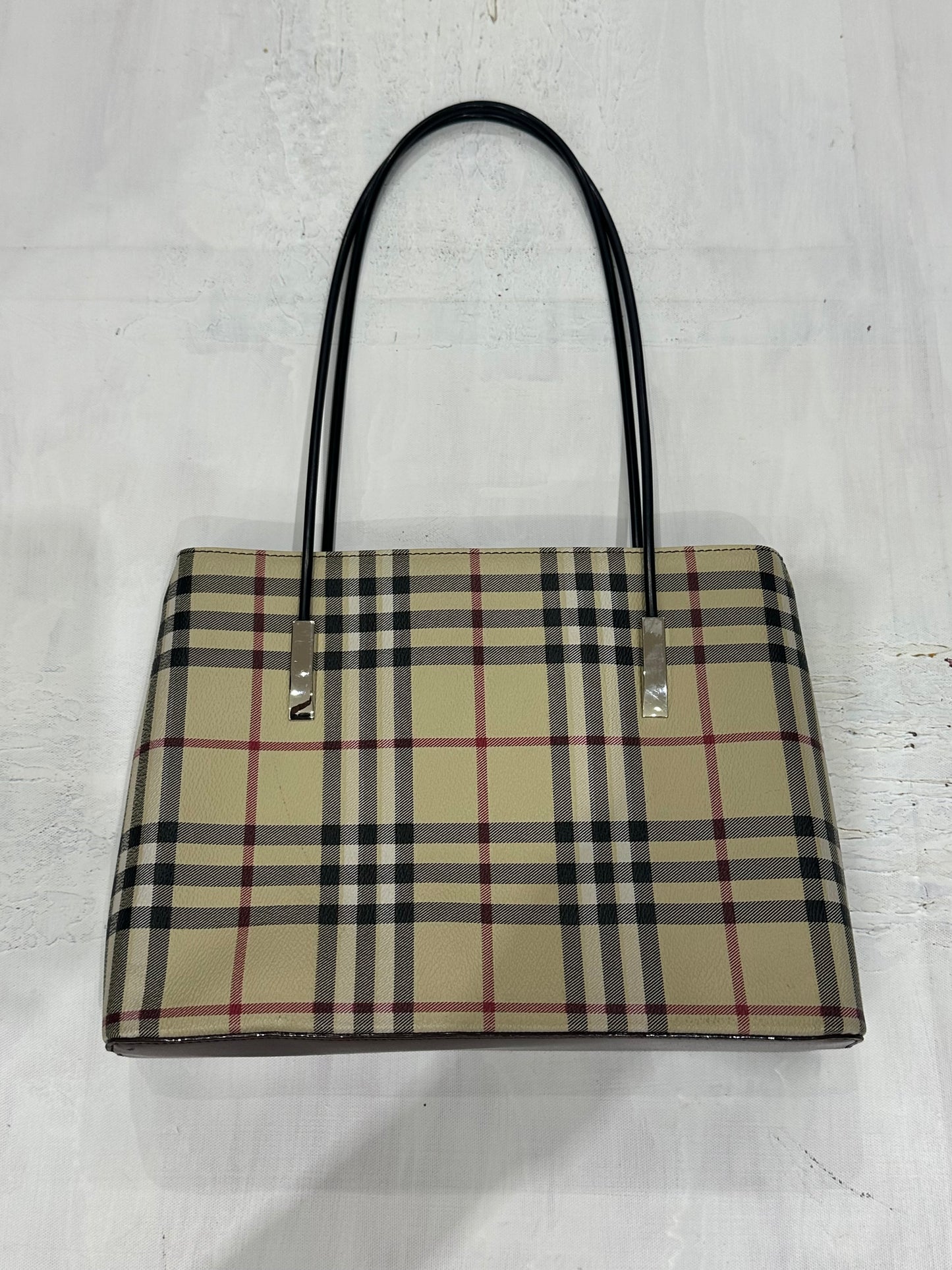 devil wears prada | beige nova check shoulder bag
